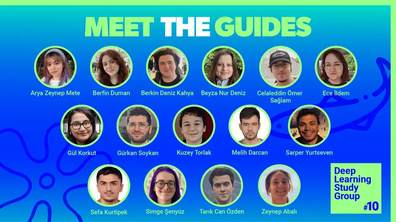 Meet the guides of Deep Learning Study Group #10: the 15 guides with their names