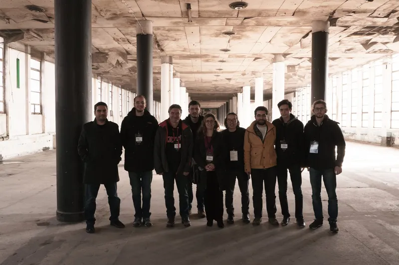 Workshop participants together in a hall of Beykoz Kundura