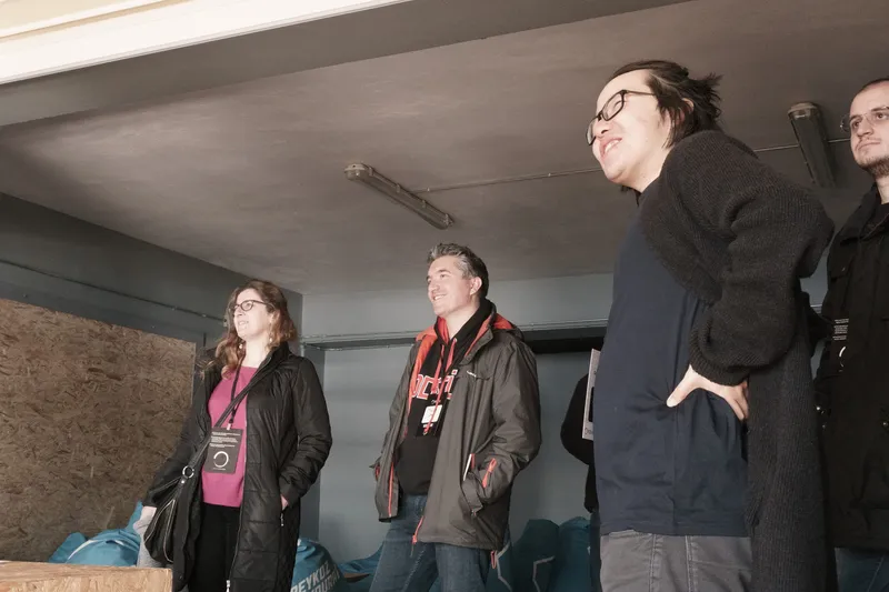 Participants on a tour of Beykoz Kundura